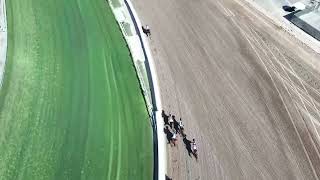 Drone Footage - Pocket Listing Wins Race 8 on Sunday, June 14 at Santa Anita Park
