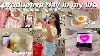 PRODUCTIVE DAYS IN MY LIFE ☕️ healthy habits, productivity, studying \& staying motivated