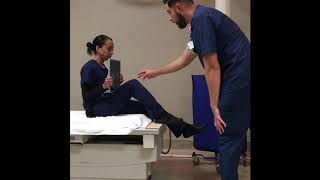 Knee x-ray trigger