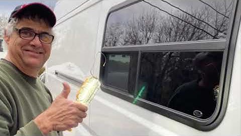 Installing a Motion Window in our 2018 Ram Promaster van.   Van build