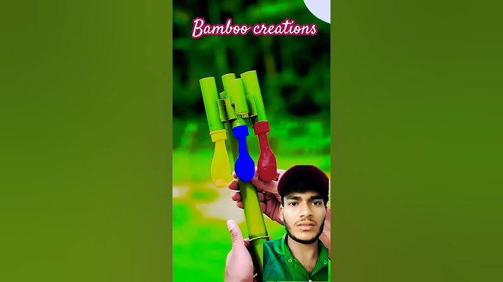 DIY bamboo creations three colour balloon creations #bamboo #bamboo1 #satisfying #bamboosheets