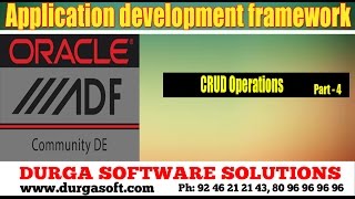 Application development framework(ADF)|| CRUD Operations Part -  4