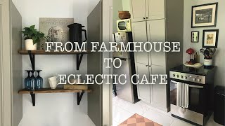 TURNING MY KITCHEN INTO AN ECLECTIC CAFE | Kitchen Makeover: Part 1