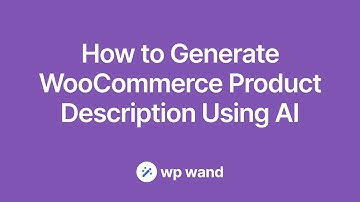 How to generate WooCommerce product description using AI