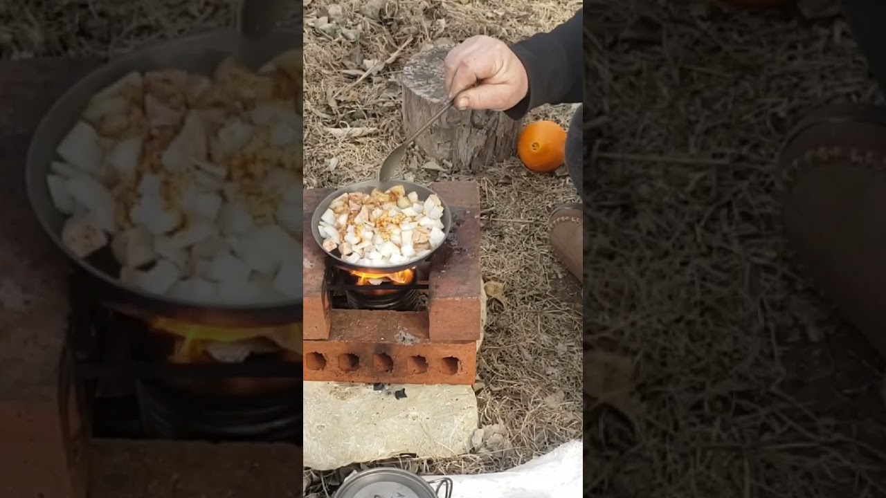 Cooking on a buddy burner