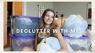 VLOG: I'm tired of stuff + none of these clothes fit. (HUGE declutter + closet clean out)
