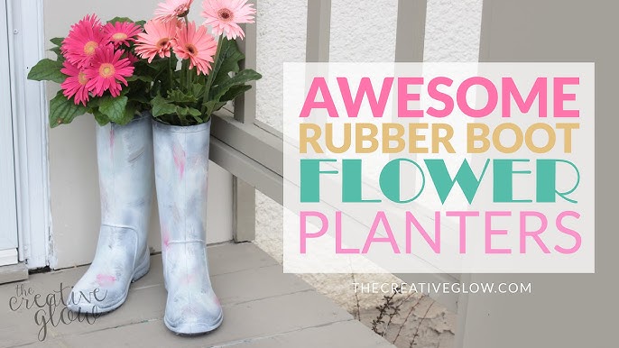 How to Make a Rubber Boot Planter 