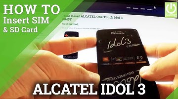 Inserting SIM and Micro SD Card  in ALCATEL One Touch Idol 3 6045Y - SIM & SD Tutorial