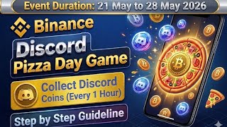 Free Binance Discord Pizza Day Game | Collect Coin and earn Rwrd | Complete process|