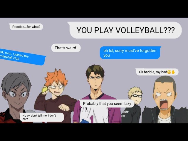 Haikyuu!! boys react to you playing volleyball!/ Haikyuu!!/ Chatfic