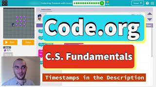 Code.org Course C Lesson 5 Collecting Treasure with Laurel | Answers Explained | Express Lesson 3
