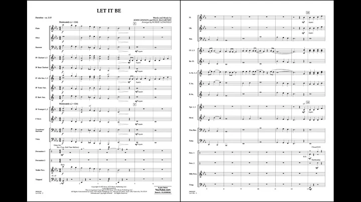 Let It Be arranged by Robert Longfield