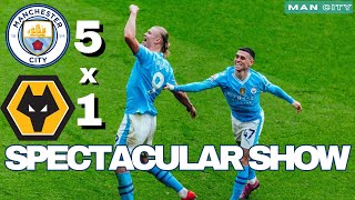 "Manchester City Crushes Wolves: Four Goals by Haaland in a Spectacular Show!"