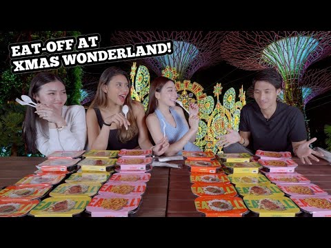 Eating My Way Through Christmas Wonderland Singapore! | Eating Against 3 Ladies at Xmas Wonderland!