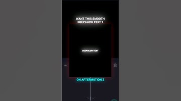 SMOOTH DEEPGLOW TEXT LIKE AE IN AFTER MOTION Z #edit #edittutorial #alightmotion #viralvideo #shorts