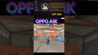 OPPO A1K 📲 HEADSHOT SENSITIVITY 😱 AC80 HEADSHOT#shorts @senzoff01