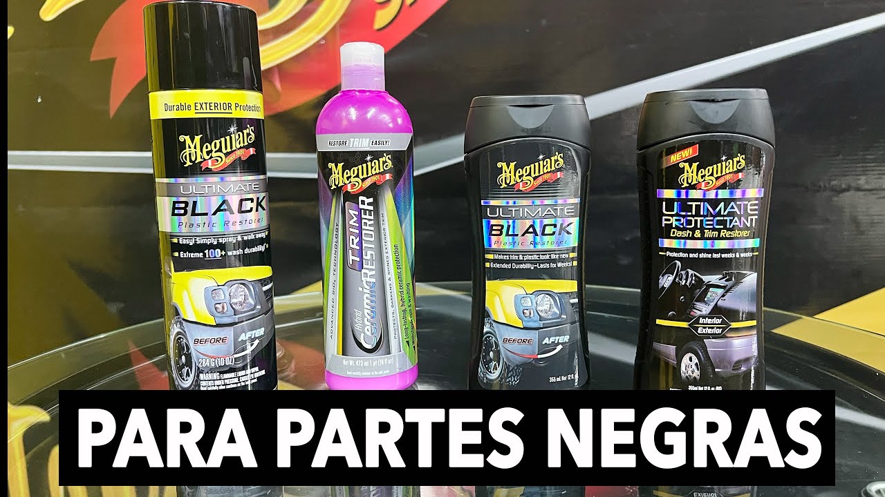 MEGUIARS : ¿CON QUE LIMPIAR LAS DIFICILES PARTES NEGRAS DE AUTO? 