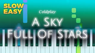 Coldplay - A Sky Full Of Stars - SLOW EASY Piano TUTORIAL by Piano Fun Play