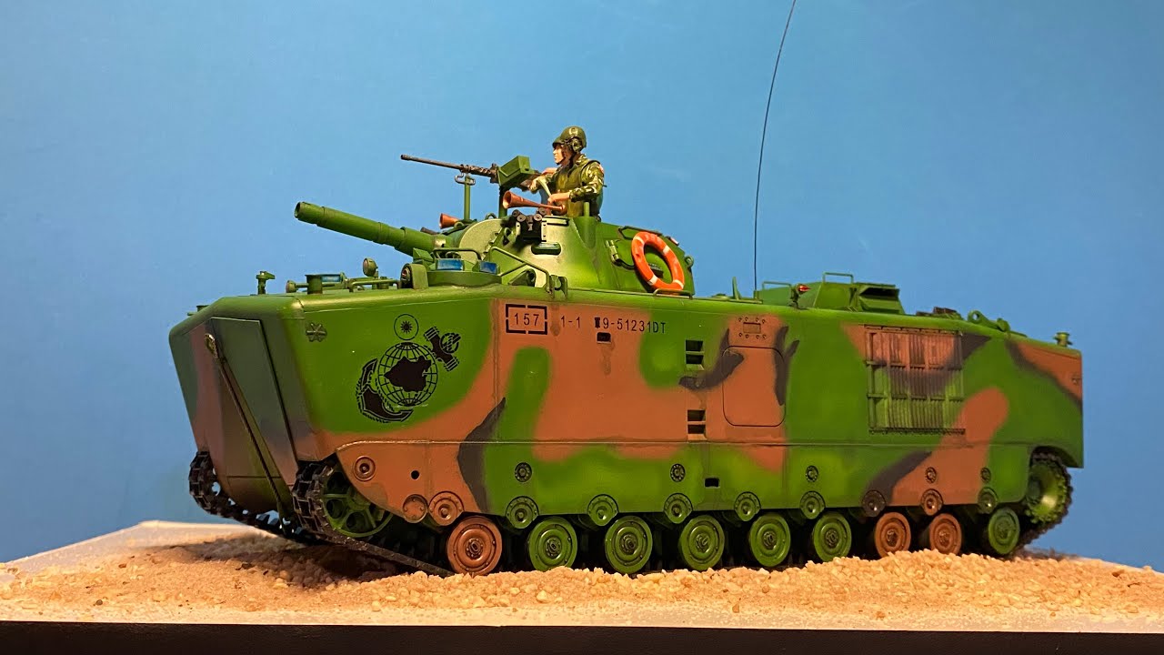 1/35 戰鷹AFV club 中華民國海軍陸戰隊LVTH6A1 兩棲火力支援車(大砲鴨