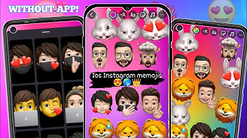 How to Get iPhone iOS 18 MEMOJIS on Android 😍 | Add Memojis to Instagram Story | iPhone Memoji 2024