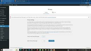WordPress Privacy Settings
