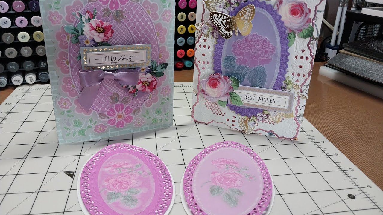 Anna Griffin parchment craft tools and vellum layers, let's make a card!