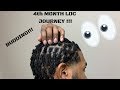 4th month loc journey locjourney johnnyloxstarterlocs