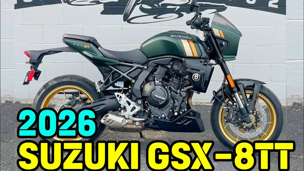 2026 Suzuki GSX-8TT PEARL MATTE SHADOW GREEN - YouTube