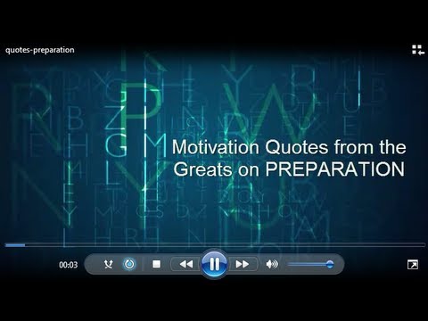 Motivational Quotes on Preparation - YouTube