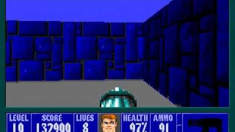 Wolfenstein 3D - Episode 2 - Level 10(Secret Level)