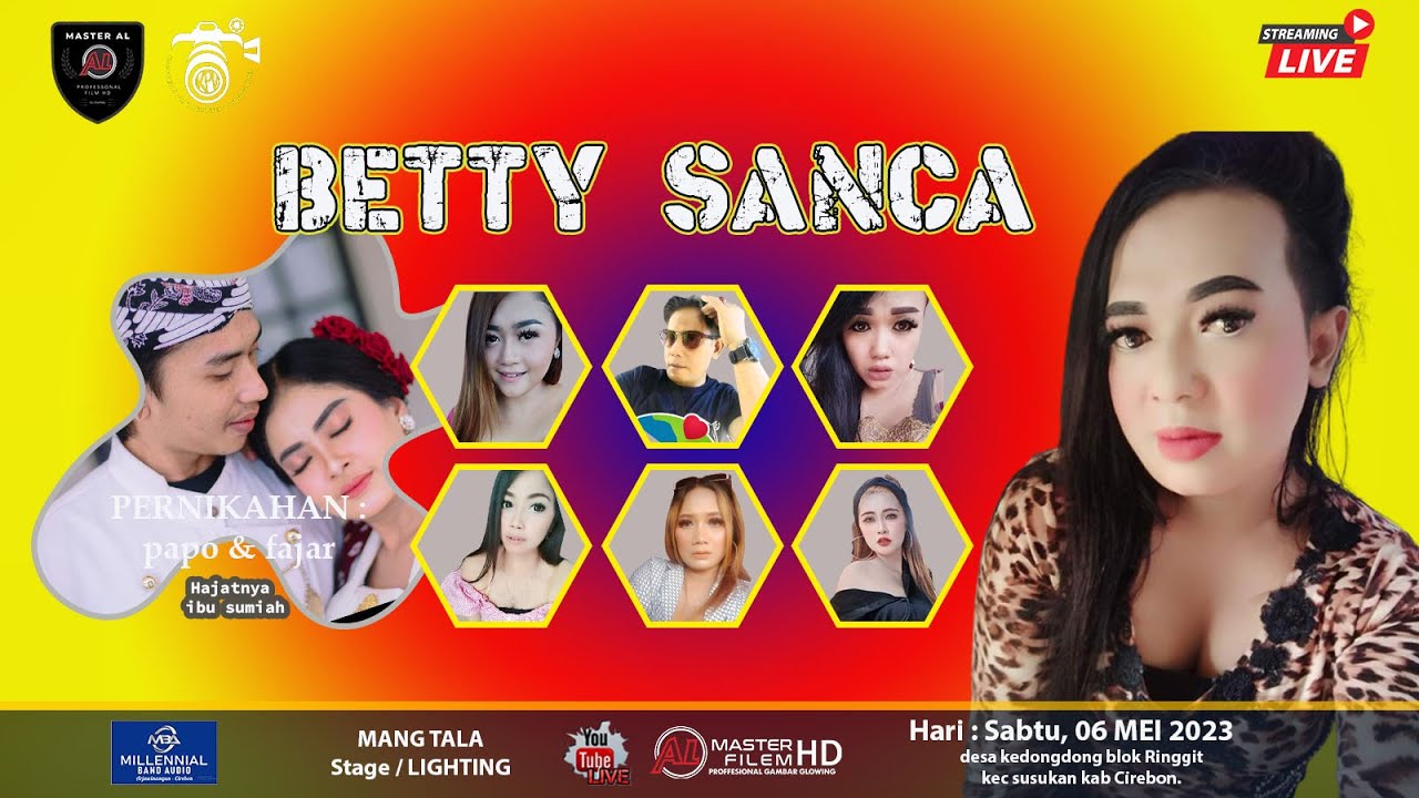 🔴 LIVE  BETTY SANCA  I papo & fajar I kedongdong  Ringgit susukan  Cirebon I Sabtu, 06 MEI 2023