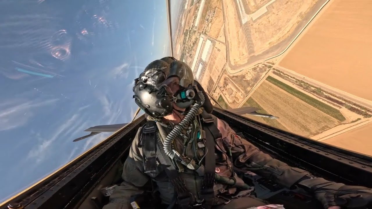 Pilot's View: F-35 Takeoff, Low Level Maneuvers, and Aerial Refueling