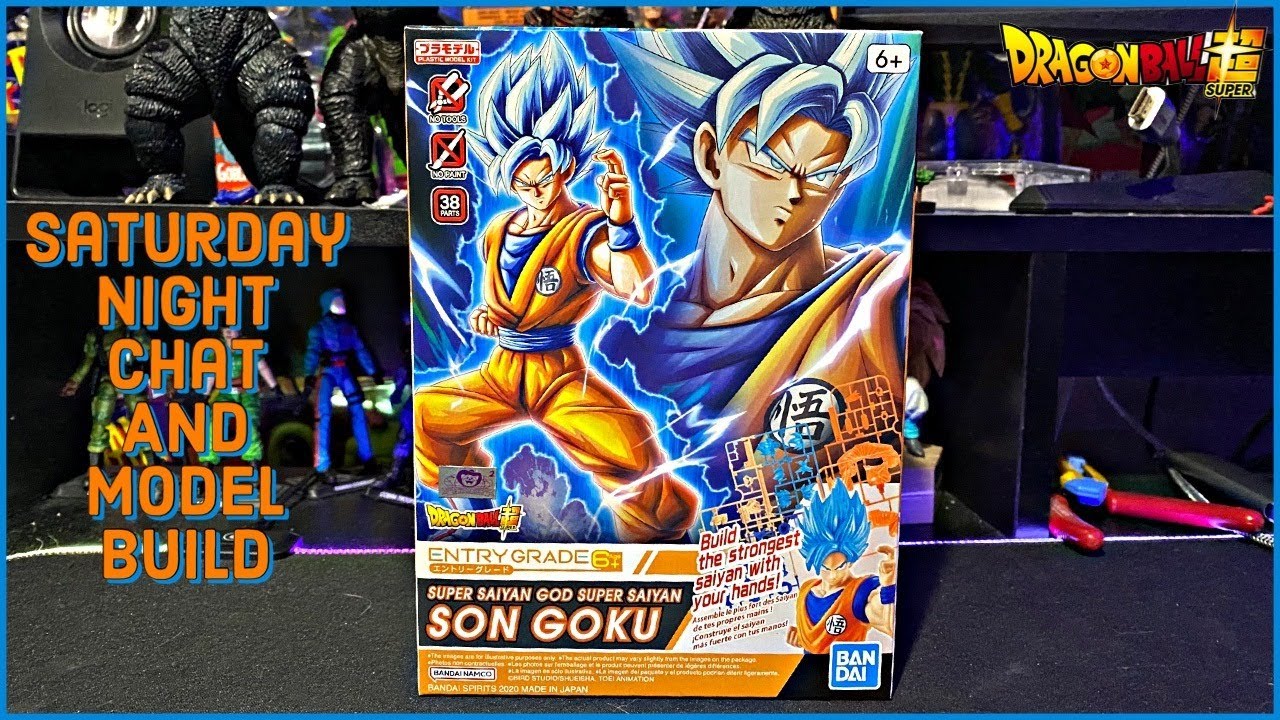 Hanging Out And Building A Dragon Ball SSGSS Goku Entry Grade Model Kit ...