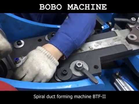 How to operate spiral duct forming machine BTF II - YouTube