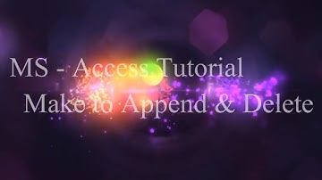 APPEND AND DELETE QUERY
