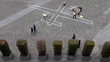 Installing Drone Shadows for DESIGN AND VIOLENCE at Science Gallery Dublin