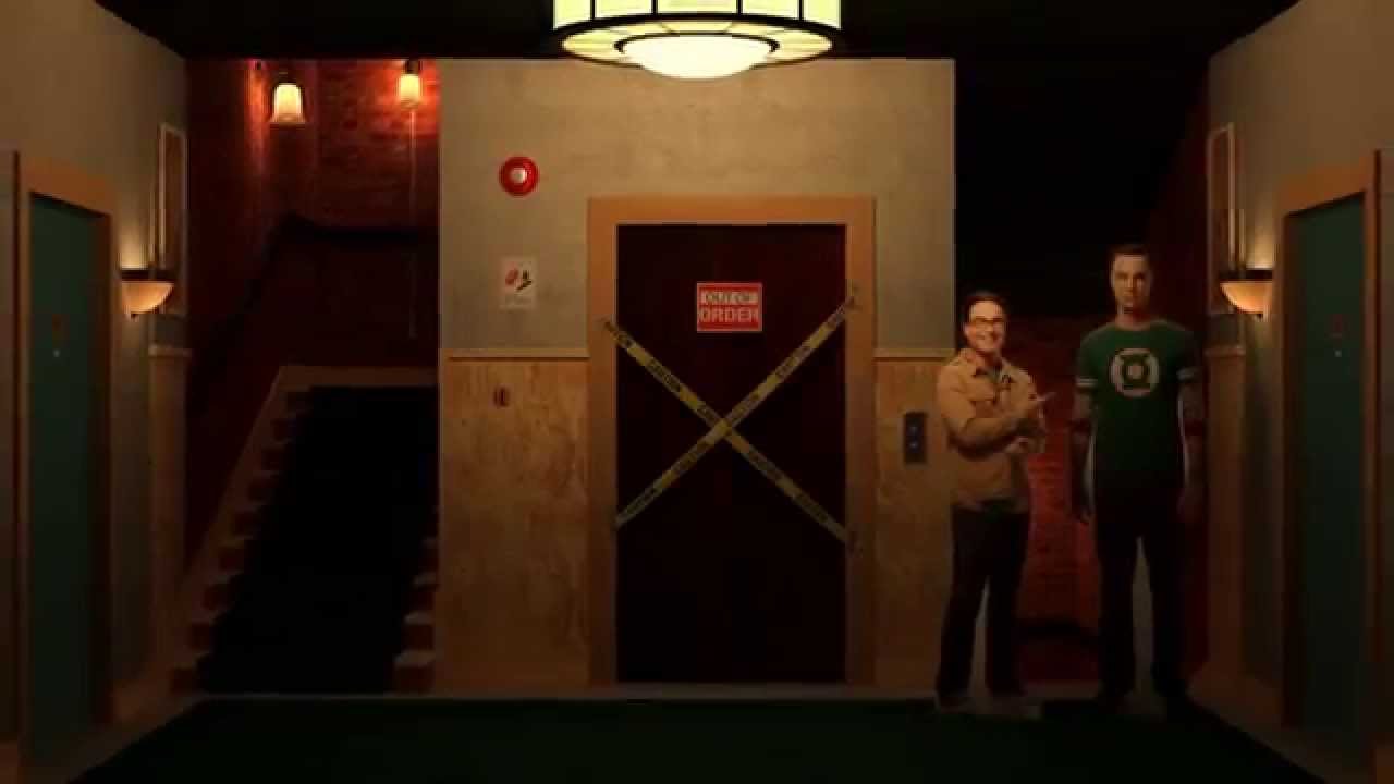 The Big Bang Theory Stairs n Elevator 3D Set YouTube
