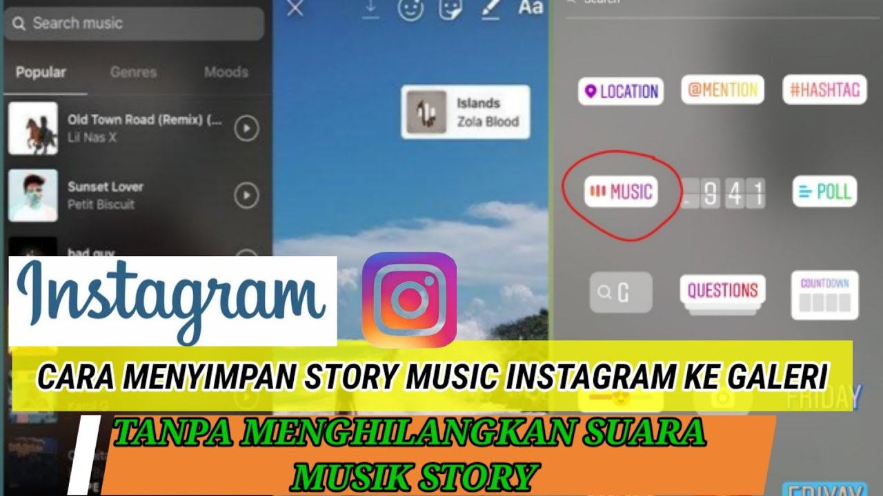 Cara Menyimpan Instagram Story Musik Tanpa Menghilangkan Suara Musik