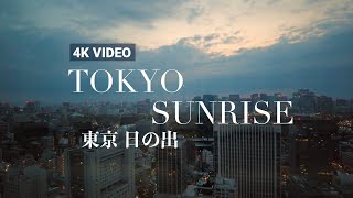 [4K Ambience] Tokyo Sunrise: Breathtaking City View at The Prince Gallery Tokyo #4k60fps