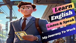 Fastest Ways To Learn English - Learn English through story ( My Journey To Work ) Learn English Now