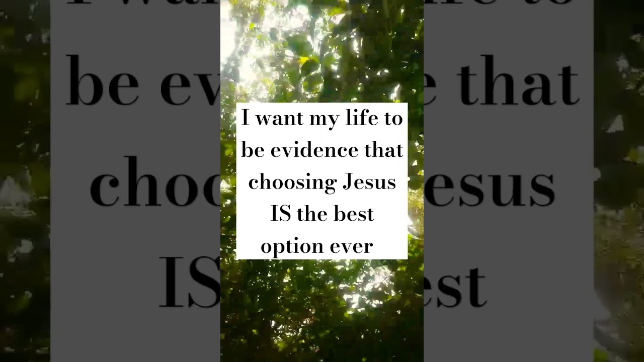 Jesus is the only option now...