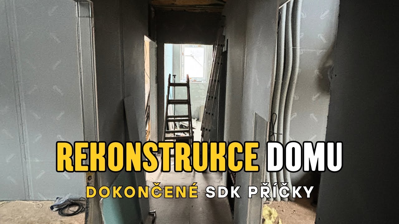 Konečně jsem dodělal příčky v patře REKONSTRUKCE DOMU 1/2026