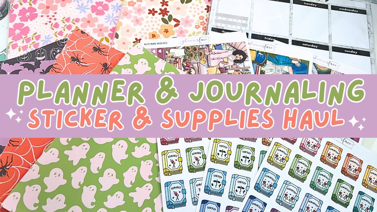 Planner & Journaling Stickers and Supplies Haul 📒