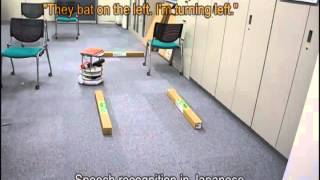 Turtlebot recognizes speech in English, Japanse, Chinese, and Korean