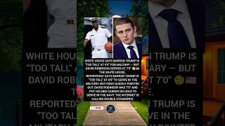Barron Trump vs. David Robinson: The Military Height Controversy! 🧐🇺🇸 #Shorts