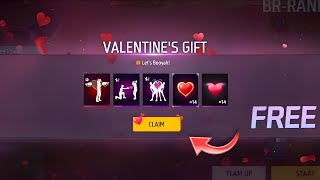 VALENTINE'S GIFT 🎁 FREE EMOTES 💗🕺 FF NEW AND UPCOMING EVENTS 🤯 FREE DIAMONDS 💎 FF EVENT FREE FIRE 🔥🔥