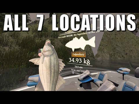 Rapala Fishing - Locations Of All 7 Legendary Fish (Catching All 7 Legendary Fish)