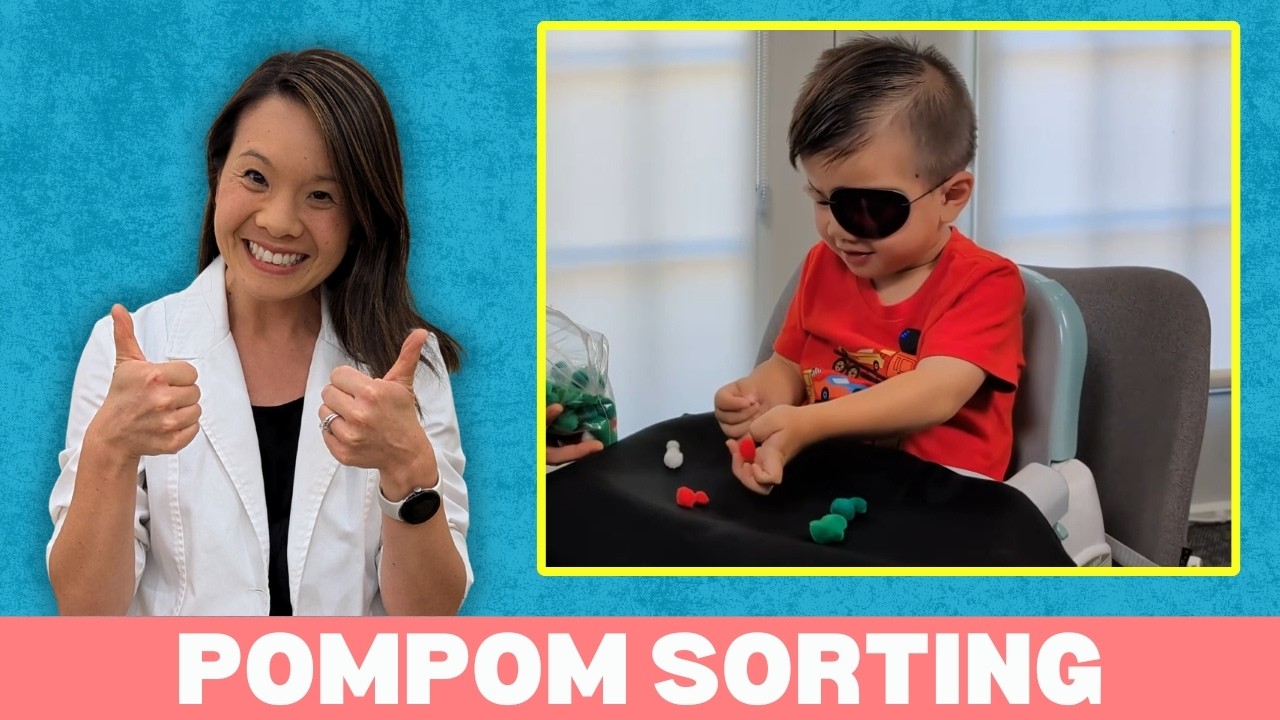 PomPom Sorting: Fun Vision Therapy Game Every Parent Should Try!