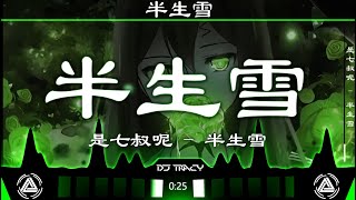 是七叔呢 - 半生雪 (DJ名龙版) Nửa Đời Tuyết Remix「半生風雪 吹不散歲月留下的眼淚」|| Hot TikTok Douyin【動態歌詞/PinyinLyrics】