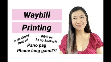 How to Print Waybill using your Phone |Paano Mag Live Selling sa Shopee Part 7